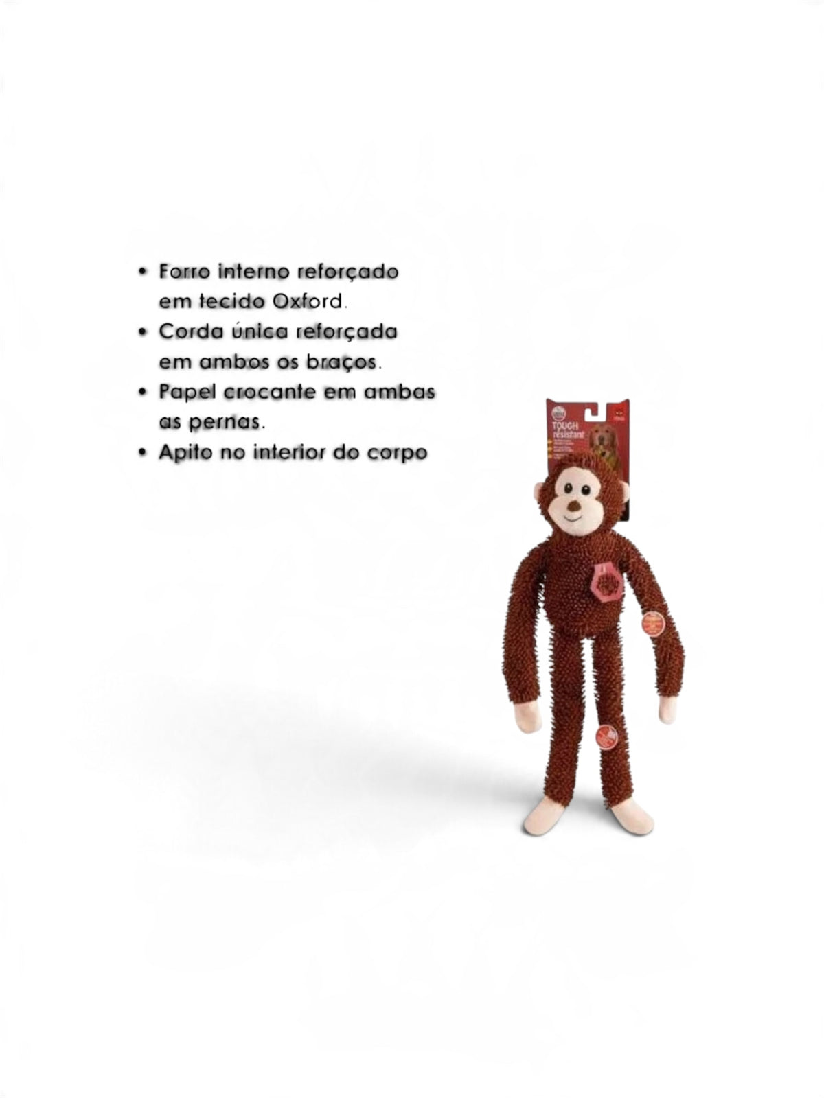Brinquedo Interativo MACACO com Corda Tough - FOFOS