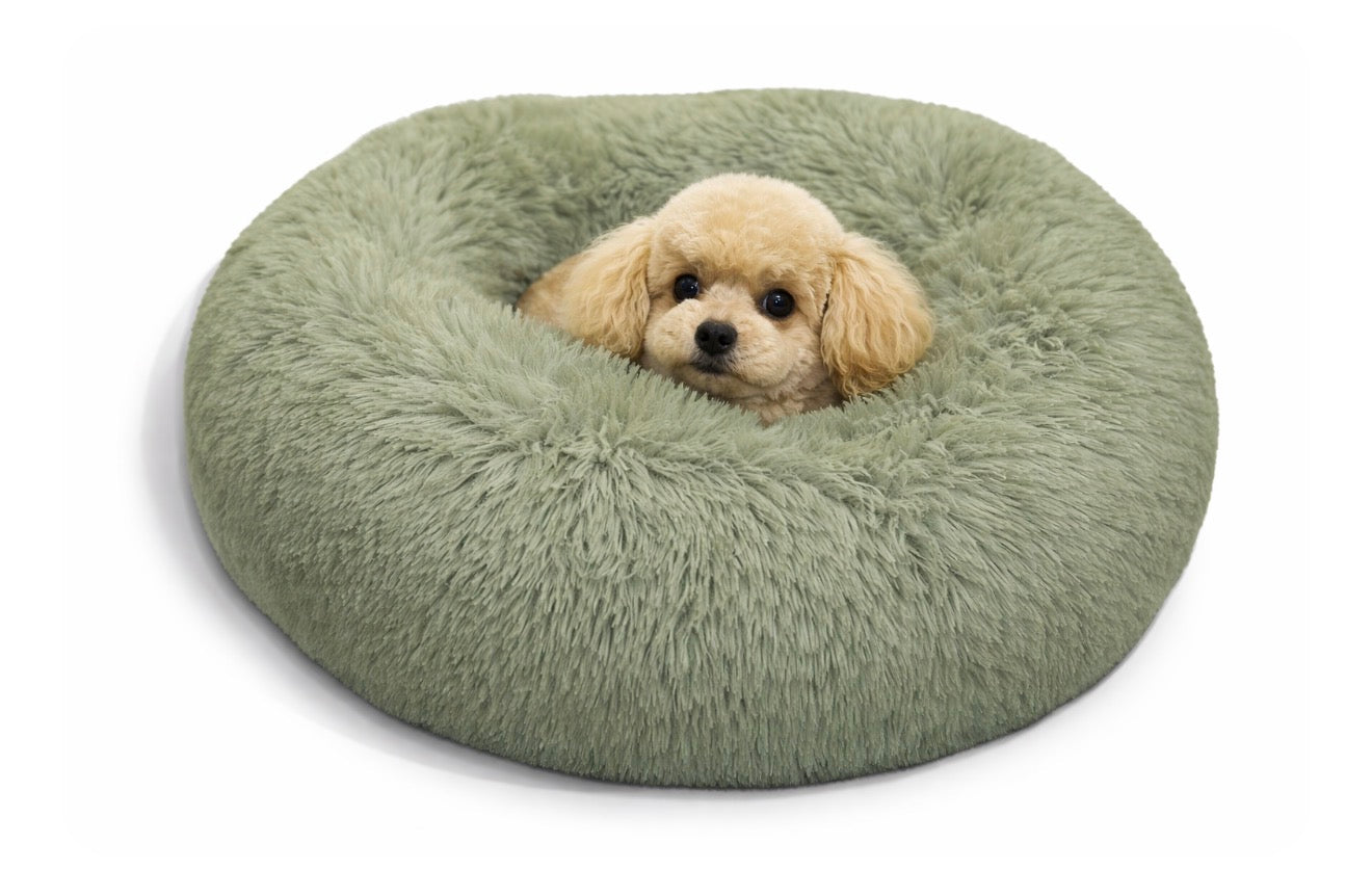 Cama Donut Felpuda - Outward Hound - Tam P - Verde Sage