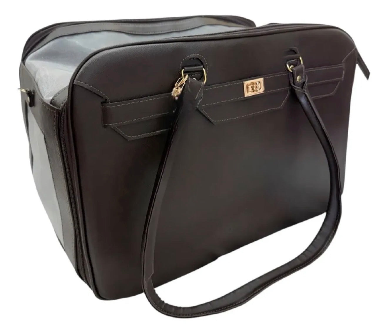 Bolsa - Marrom - Quadrada - Tam M