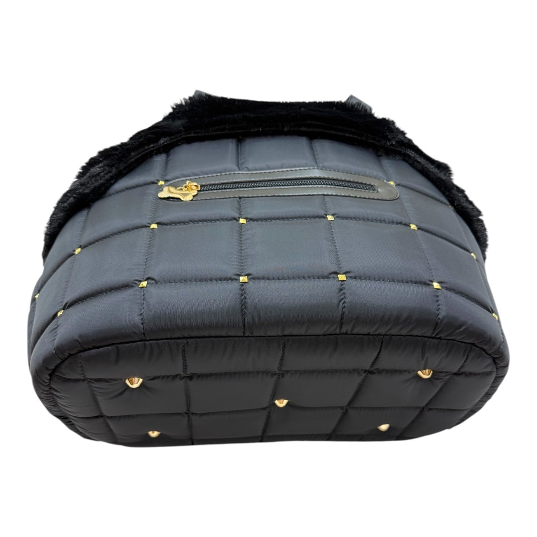Bolsa de Passeio Modelo Venêto – Cor Preta – Tam M – Acompanha Manta Térmica Cor Preta