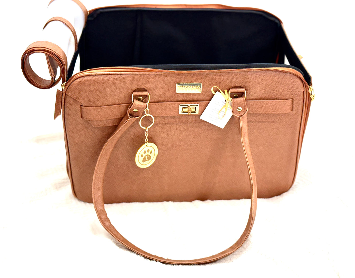 Bolsa Tuttores Elegance – Caramelo - Quadrada - Tam M