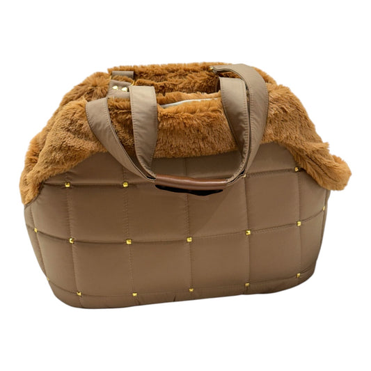 Bolsa de Passeio Modelo Venêto – Cor Caramelo – Tam P – Acompanha Manta Térmica Cor Caramelo