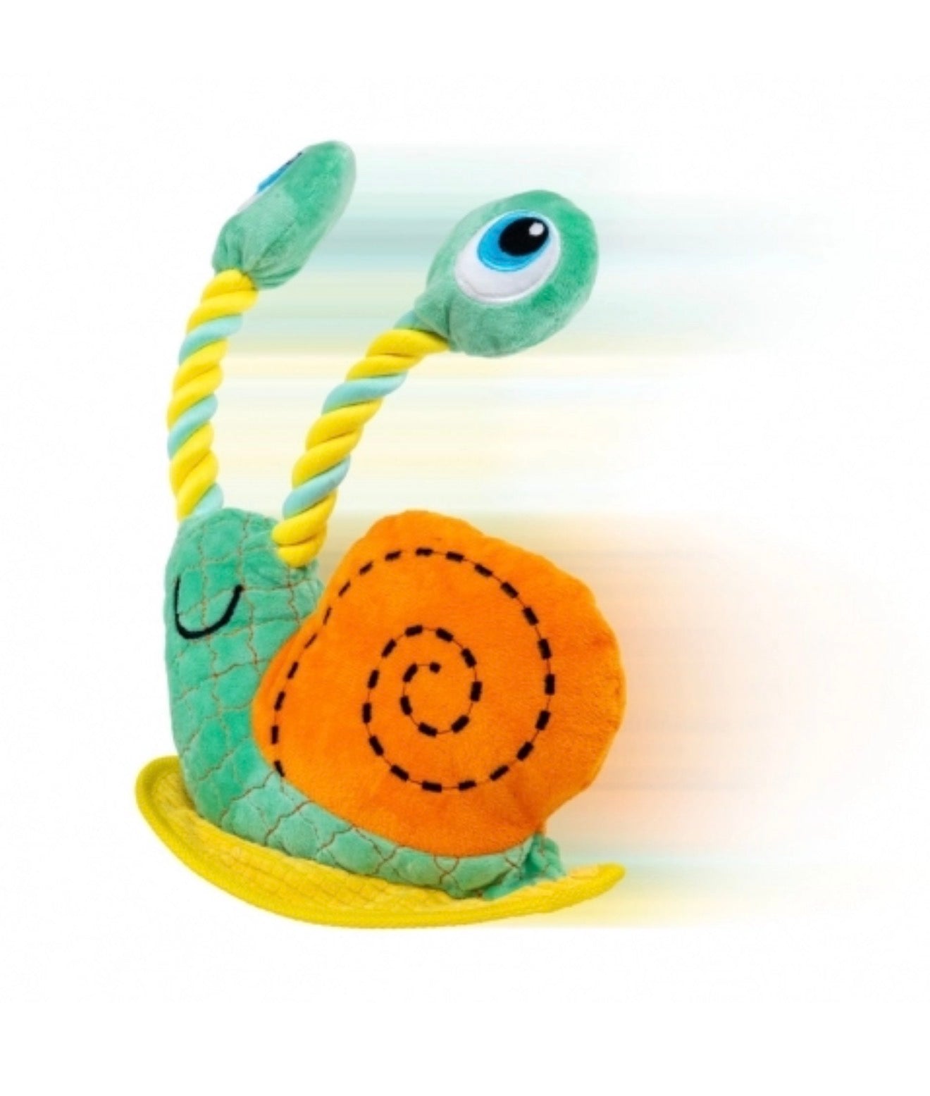 Brinquedo de Pelúcia Interativo Kong Bendeez Snail - Caracol - Tam G