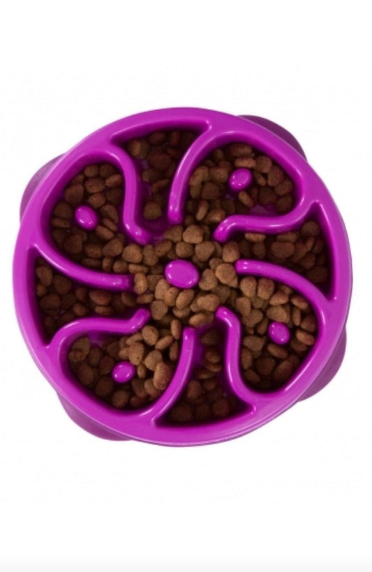 Comedouro Lento Fun Feeder - Outward Hound - Roxo - Tam P