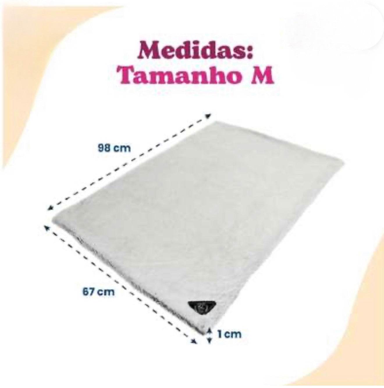 Cobertor de Pelúcia Dupla Face Tam M