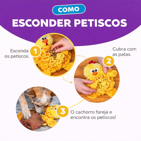 Brinquedo de fuçar para Enriquecimento Ambiental- Snuffle Palz - Outward Hound- Chicken