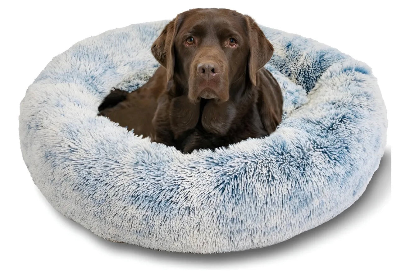 Cama Donut Felpuda -  Outward Hound - Tam G - Denim ( Azul Jeans )